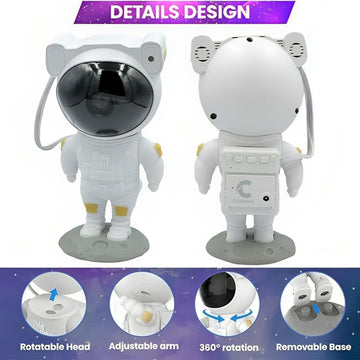 Astronaut Projector Night Light with Timer, Remote Control and 360°Adjustable