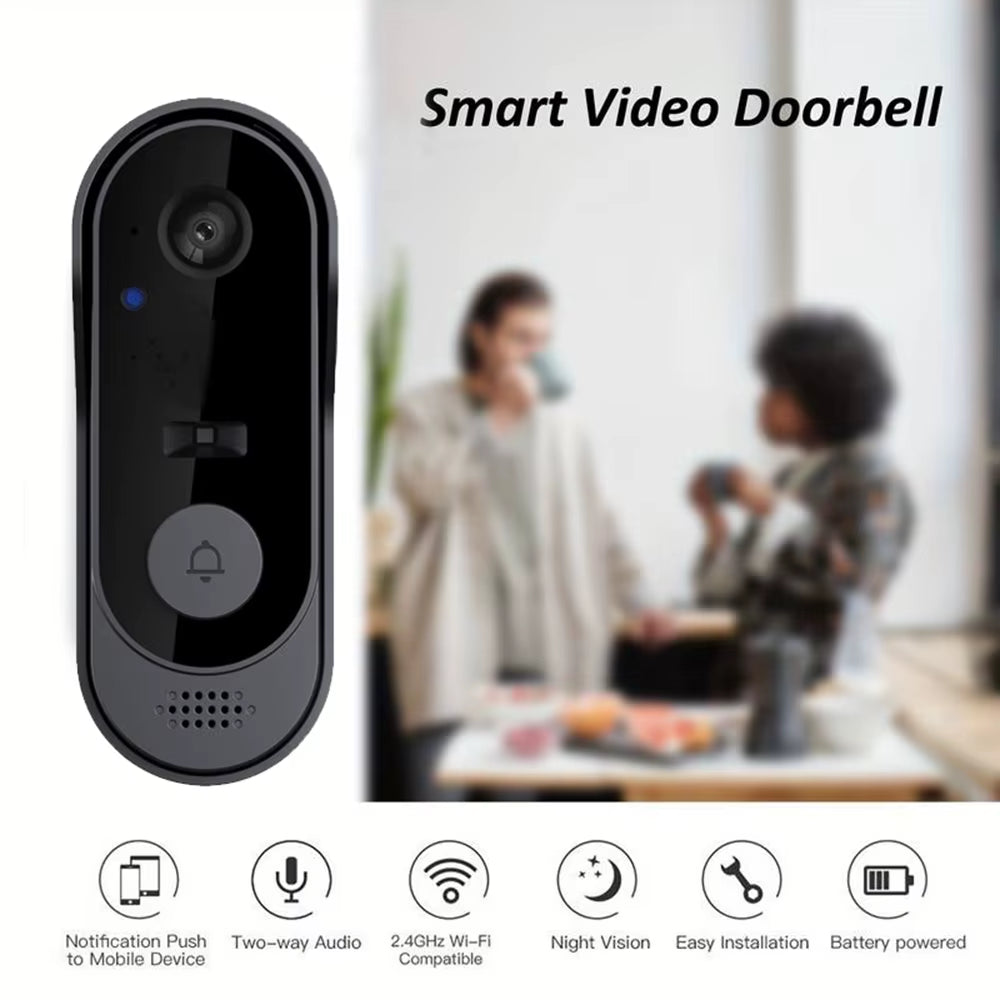 Tuya Smart Doorbell with Camera Wireless Video Doorbell WIFI HD Outdoor Phone Door Bell Camera Security Video Intercom Bell