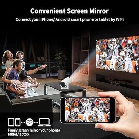Android Mini Projector  11 WIFI6 BT5.0 1080P 1280 * 720P