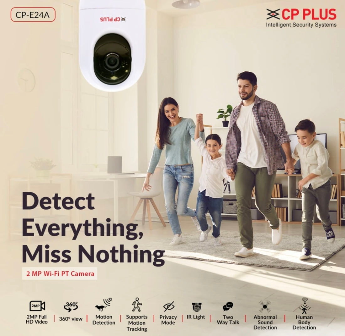 CP PLUS E-24A FULL HD Wi-Fi PT 360 Degree Security Camera (Open Box)