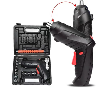 MINI Electric Screwdriver Set, 3.6V Battery Powered Screwdriver Kit Including 46pcs Bits