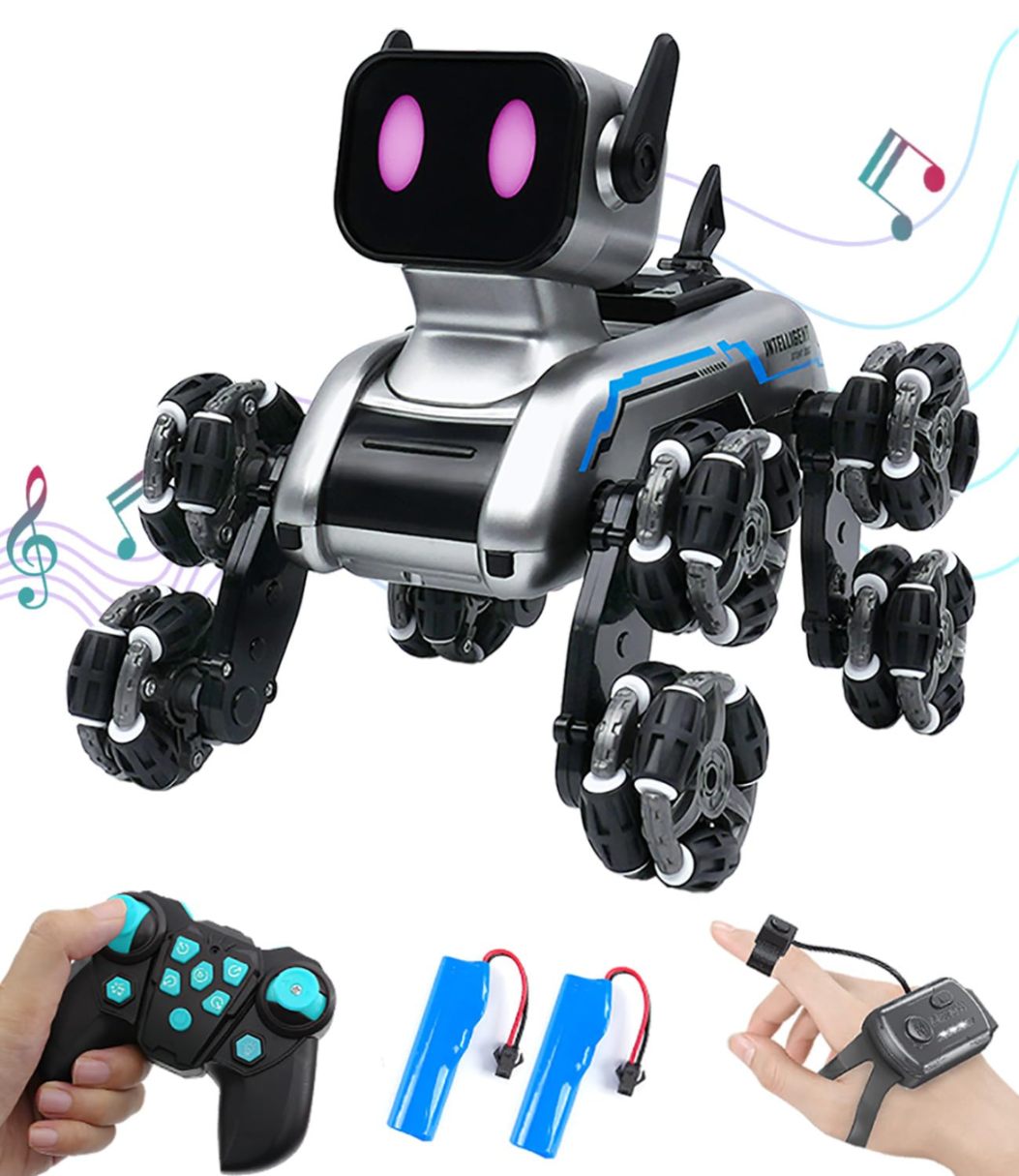 Stunt Eight-Wheel Robot Dog