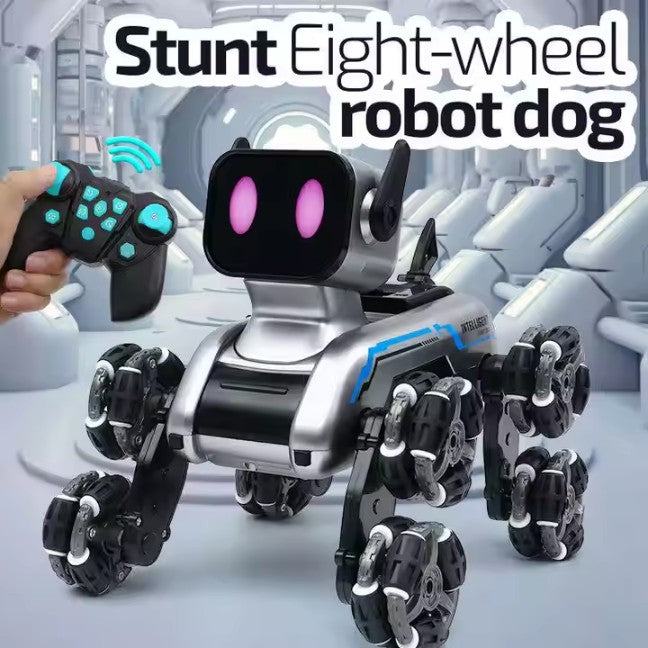 Stunt Eight-Wheel Robot Dog